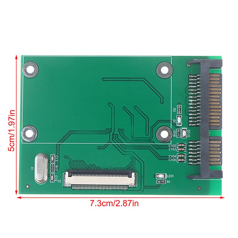 1.8 Inch 40Pin Zif/Ce Ssd Hdd Hard Disk Drive Adapter Card To 7+15 22 Pin Sata Drive Adapter Converter Board Card