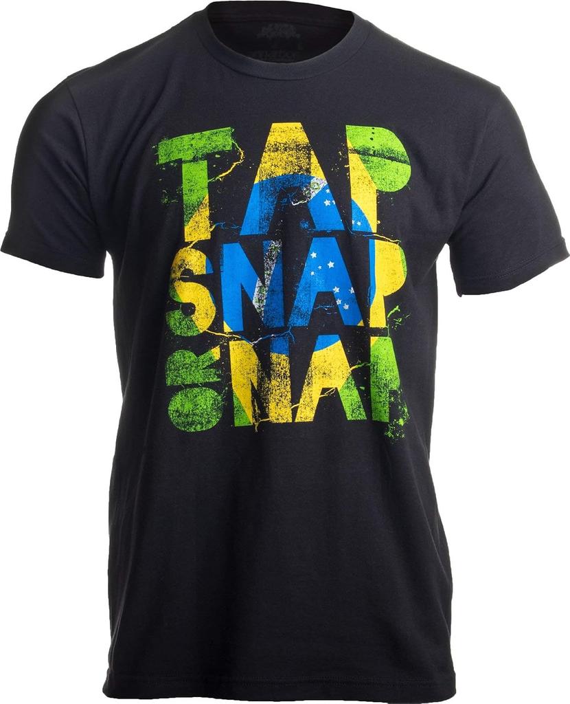 Tap Snap Brazil Flag Graphic T-shirt