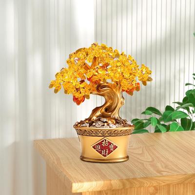 Statua dell'albero dei soldi, statuetta portafortuna, centrotavola di design tradizionale cinese