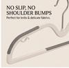 Rotatable Short-Neck Anti-Slip No-Trace Clothes Hangers, 10pcs Anti-Shoulder Mark for Home Closet & Laundry Storage Organizer