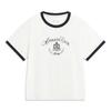 Seria Trend Sportiv Li Ning Pulover cu Gât Rotund Tricou cu Mânecă Scurtă cu Litere Regular Topuri Femei AHSW316-1
