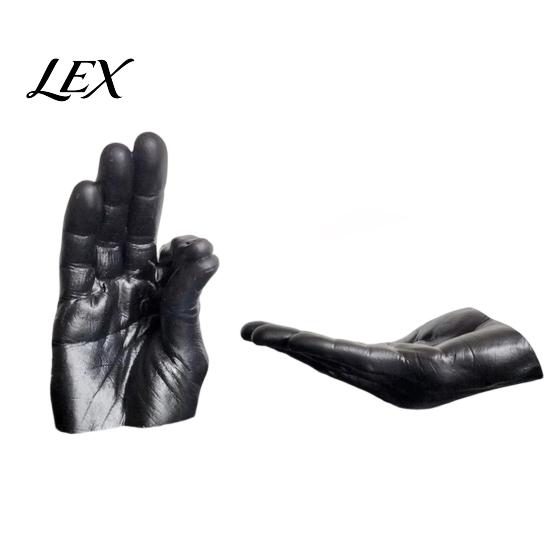 Study Room Desktop Ornaments Creative Hand Shape Incense Burner, Resin Decorative Ornament, Burner & Ash Collector Holder Set for Home Office