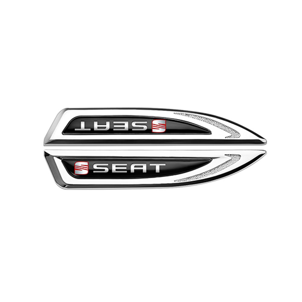 CUBE3 For SEAT lbiza 6j Leon Mk2 Cupra FR Arona Racing Ateca Altea 3D Metal Logo Car Fender Side Wing Emblem Badge Sticker Accessories