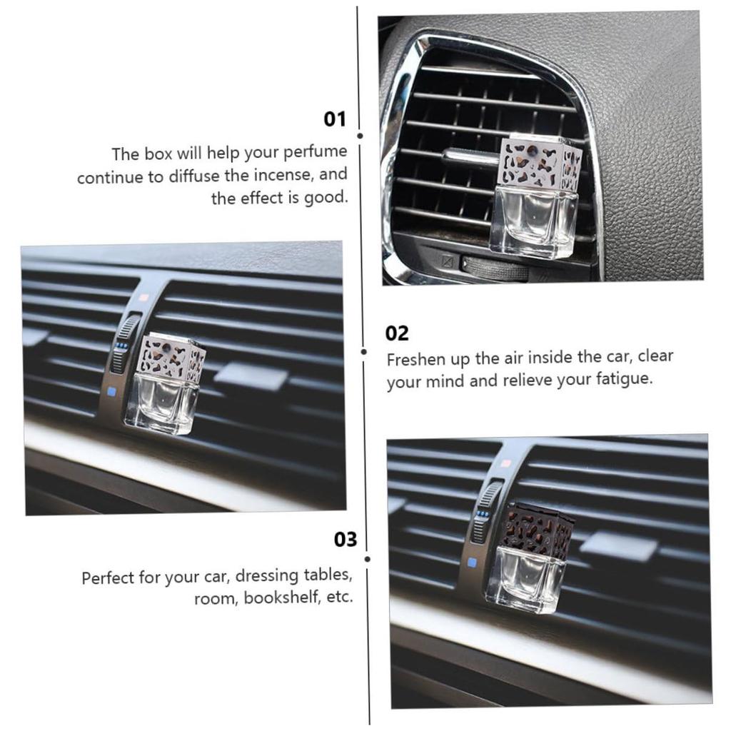 Iplusmile 3pcs Bottle Car Bottle Scent Car Aroma Clip Rotatable