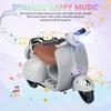 Pet Toys Mini Motorcycle Electric Bike Toy Hamster Stunt Rotation Accessories Scooter Motorcycle with Lights Music