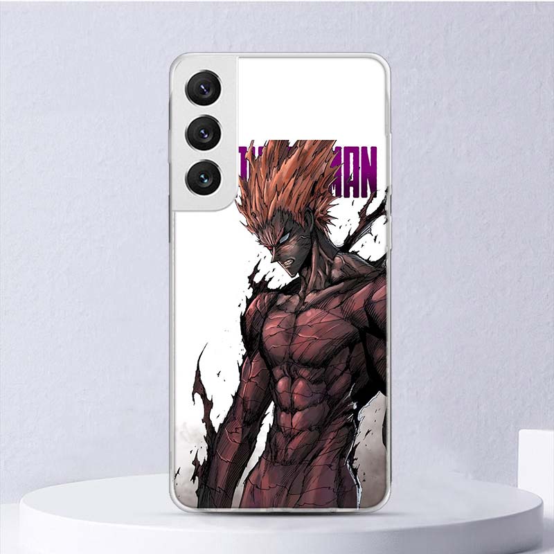 One P-Punch-Man Garou Soft Case For Samsung Galaxy S25 S24 S23 S22 Ultra Phone Cover S21 S20 FE S10 Plus S10E S25U Funda Coque