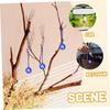 Tofficu Turkish Glass Nazar Boncuk 6-Piece Set Blue Eye Pendant 2.5cm Evil Eye Hanging Wall Charm Interior Home Decor