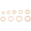 200pcs Copper Washer Gasket Flat Ring Seal Assortment Kit M5 M6 M8 M10 M12 M14