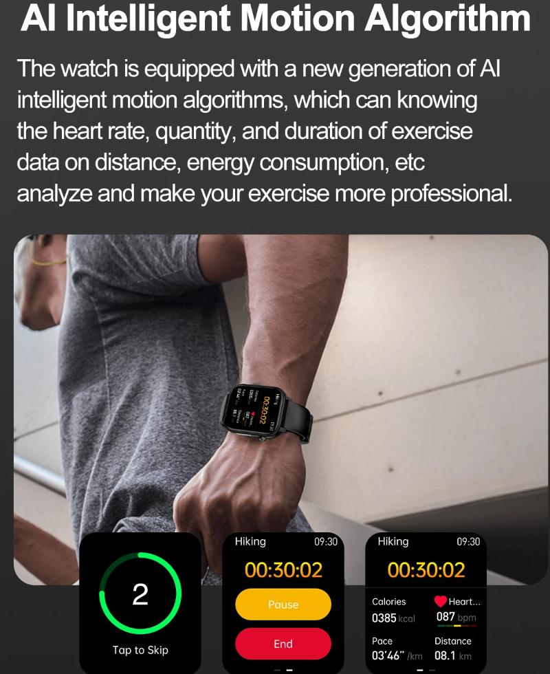 2025 Nouvelle Montre Connectée de Surveillance ECG+PPG Femmes Pression Artérielle Lipides Sanguins Acide Urique Femmes Suivi de la Santé Menstruelle Montres Connectées