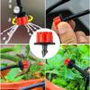 50-100 st justerbara bevattningsdroppar sprinklers 1/4'' emitter droppbevattning mikrodroppbevattningssprinklers för bevattningssystem