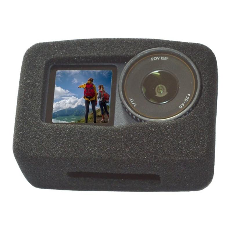 1PC Cotton Windshield Cover for Action 6 Camera Reduces Wind Noise for Clear Recording During Outdoor Sports