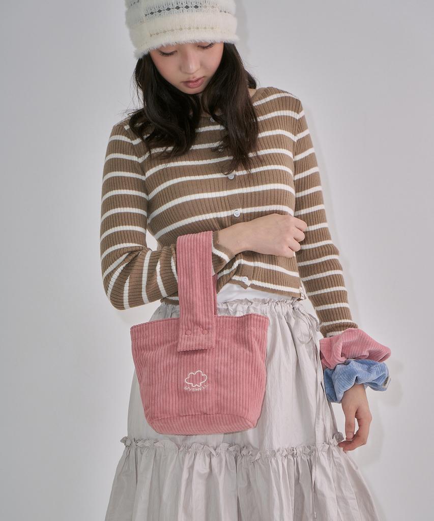Myshell Shelley Corduroy Tote Bag_35101Tt
