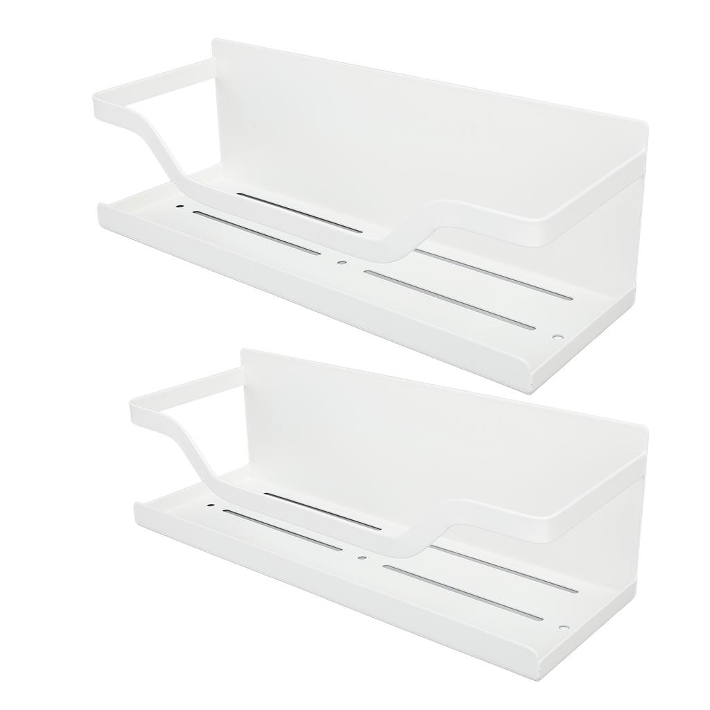 2PCS Magnetic Spice Rack for Refrigerator Carbon Steel Space Saving Spice   Magnetic Shelf for Kitchen Jars Seasoning Bottles