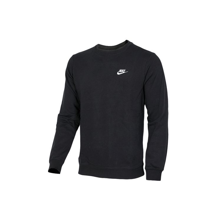 Nike Men s Sportswear Club Crew Fleece Sweatshirt  Black  804343-010 M