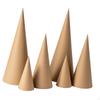 6 Open-bottom Paper Mache Cones, Imaginative Decoration for Crafts, Painting, And Party Hat