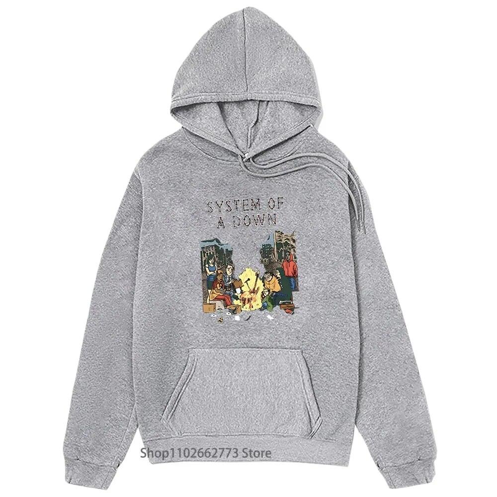 System of A Down Band Hoodies for Unisex/Women Knows Sees Tells All Tour Sweatshirt SOAD Band Clothes High Street Streetwear Unisex