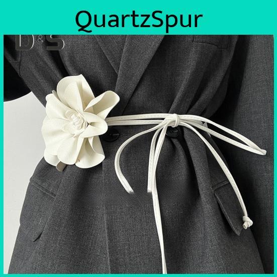Belt Flower Waist Boho For Women Girls Floral Faux Leather Rope Waist Band Wedding Dress Thin Waistband