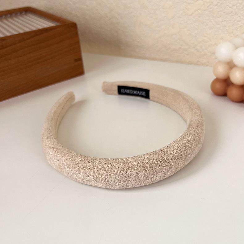 Retro New Dark Color Headbands For Women Temperament Versatile Sponge Hairband Girl Face Wash Hair Hoop Fashion Hair Accessories