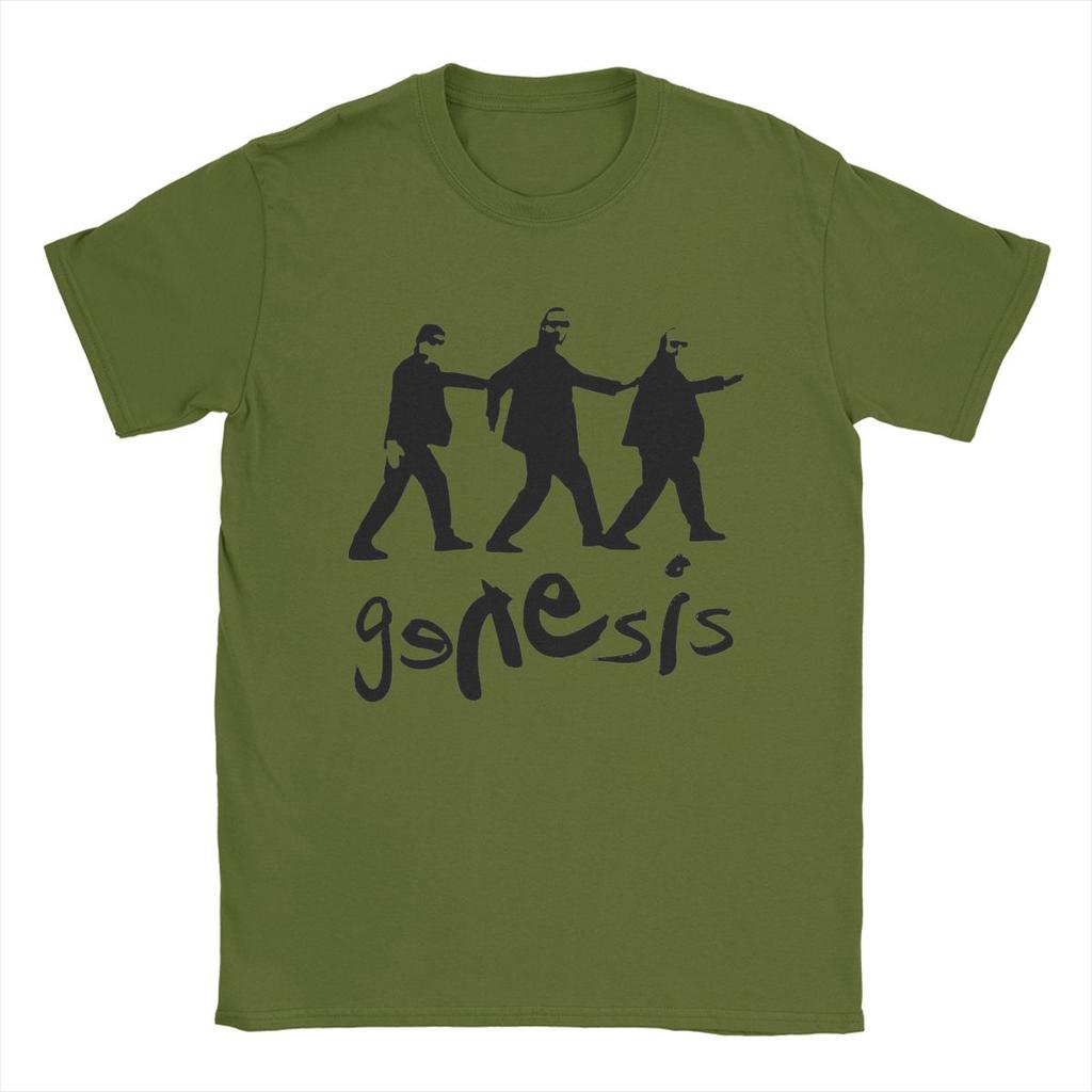 Men T-Shirt Genesis I Cant Dance Vintage Cotton Tee Shirt Short Sleeve T Shirt Round Neck Tops Summer