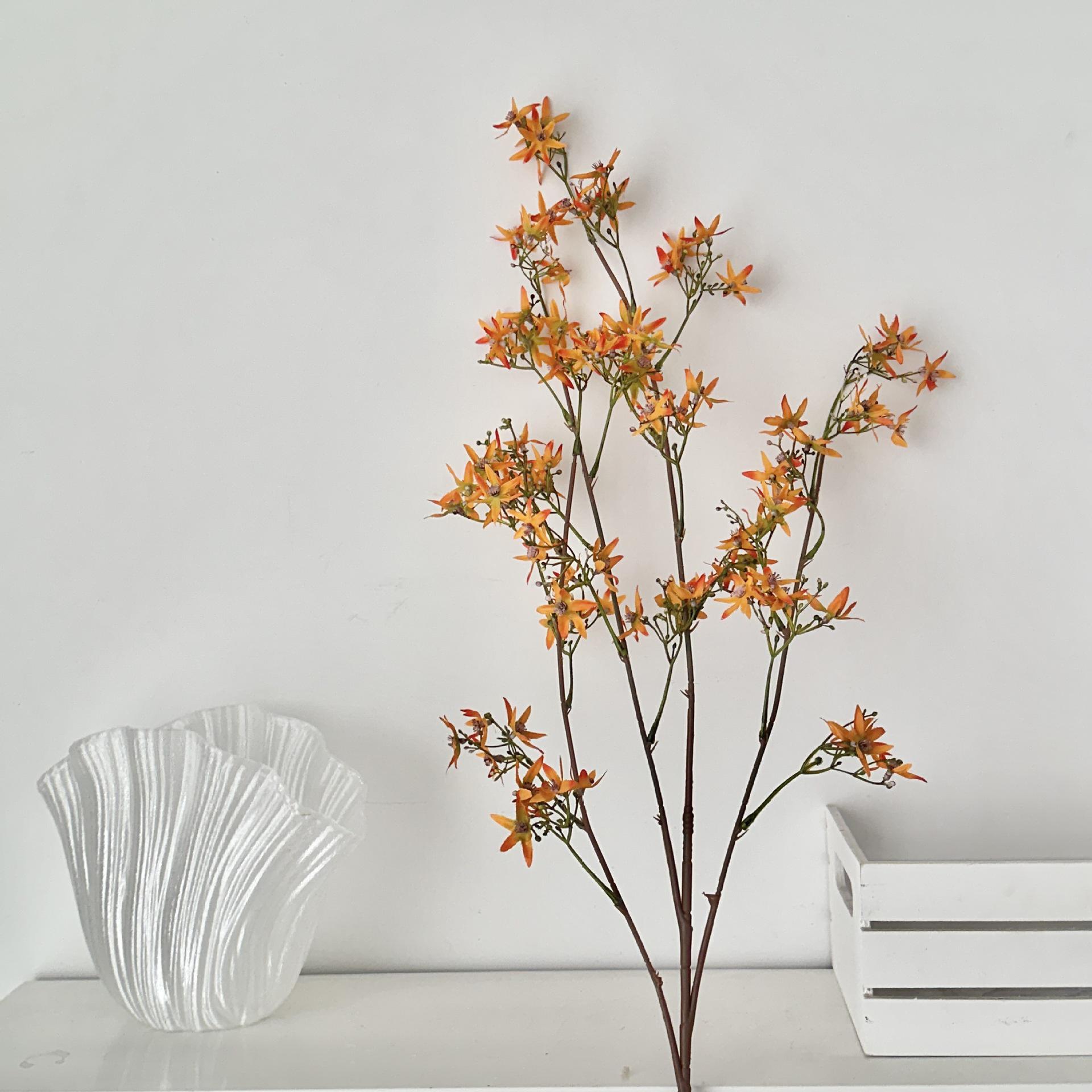Snow Cherry Blossom Artificial Long-Stem Flowers for Home and Store Decor