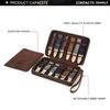Genuine Leather Watch Bands Cases 12 Slots Watch Straps Storage Bag Organizer Box for Man and Woman