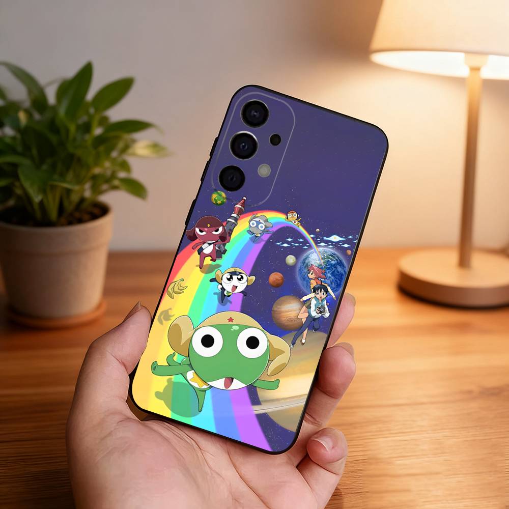 K-Keroro G-Gunsou Frog Black Cover Phone Case For Samsung S26,S25,S24,S21,S22,S23,S30,Ultra,S20,Plus,Fe,Lite,5G