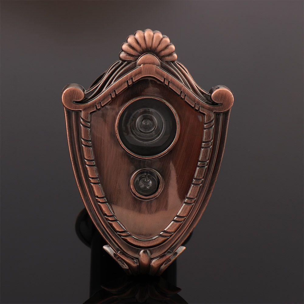 2 In 1 Adjustable Home Security Hole Viewer Door Peep 180 Degree Peep Sight Hole Cat's Eye Security Door Doorbell