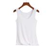 Women's Slim Fit Seamless Tank Top - Solid Color Sleeveless Base Layer for Spring, Summer, Autumn