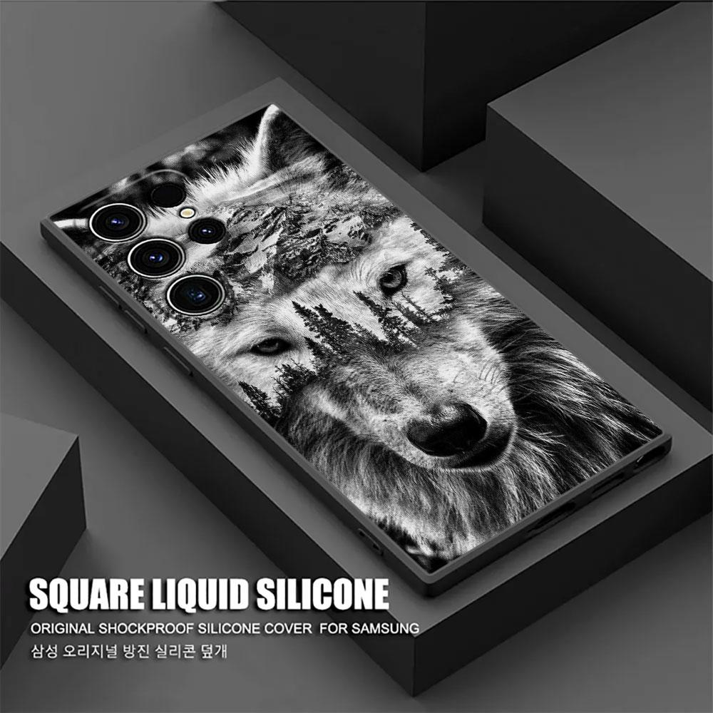 Wolf Lion Tiger Animal S26Ultra Case For Samsung Galaxy S26 S25 S24 S23 S20 S21 FE S22 Ultra S25 Plus 5G Cases Soft Phone Cover