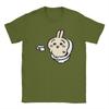 Men Usagi on the Toilet Potty Chiikawas Hachiware Poop Meme T Shirt 100% Cotton Clothes Round Neck Tee Shirt Gift Idea T-Shirts