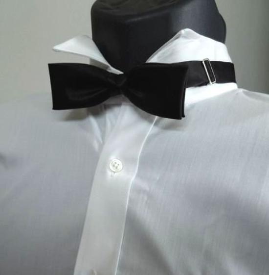 [Flying Blue] Formal Bow Tie, Made in Japan, Black CR-CH-302-Y