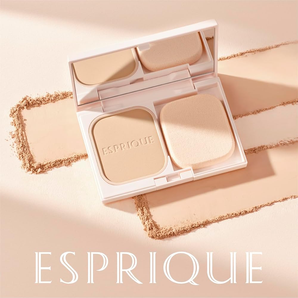 Esprique Nude Cover Long Stay Foundation Refill 9g with Sponge, Full Coverage, Pore Minimizing, Natural Finish OC-410 SPF22/PA++