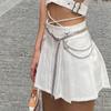 Gold Silver Metal Chain Multilayer Ladies Waist Chain Belt New Dress Skirt Belt