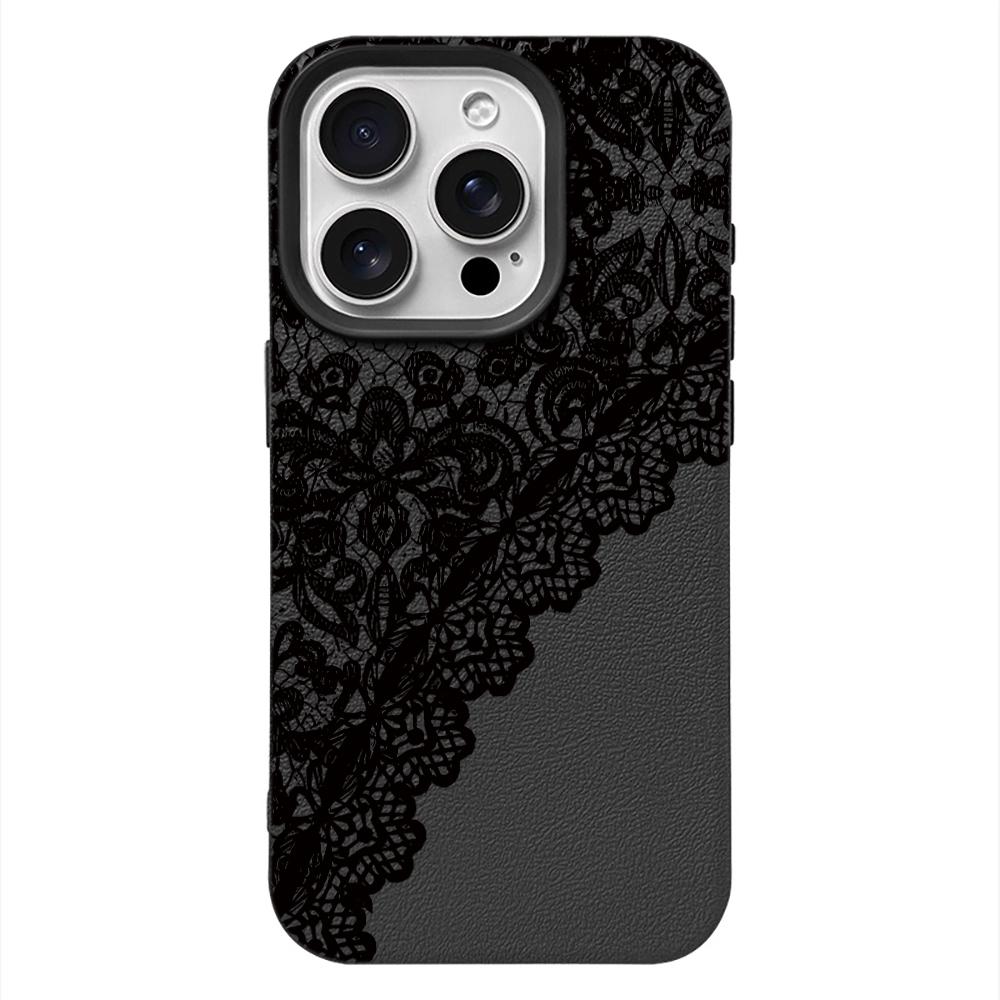 Sexy Spitze Handyhülle Für IPhone 17 16 15 Plus 11 13 12 14 Pro Max 16e 17 Air Weiche Silikonhülle Stoßfeste Hüllen
