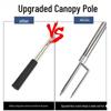 Complete Telescopic Tent and Awning Support Pole Set for Sunshade Net
