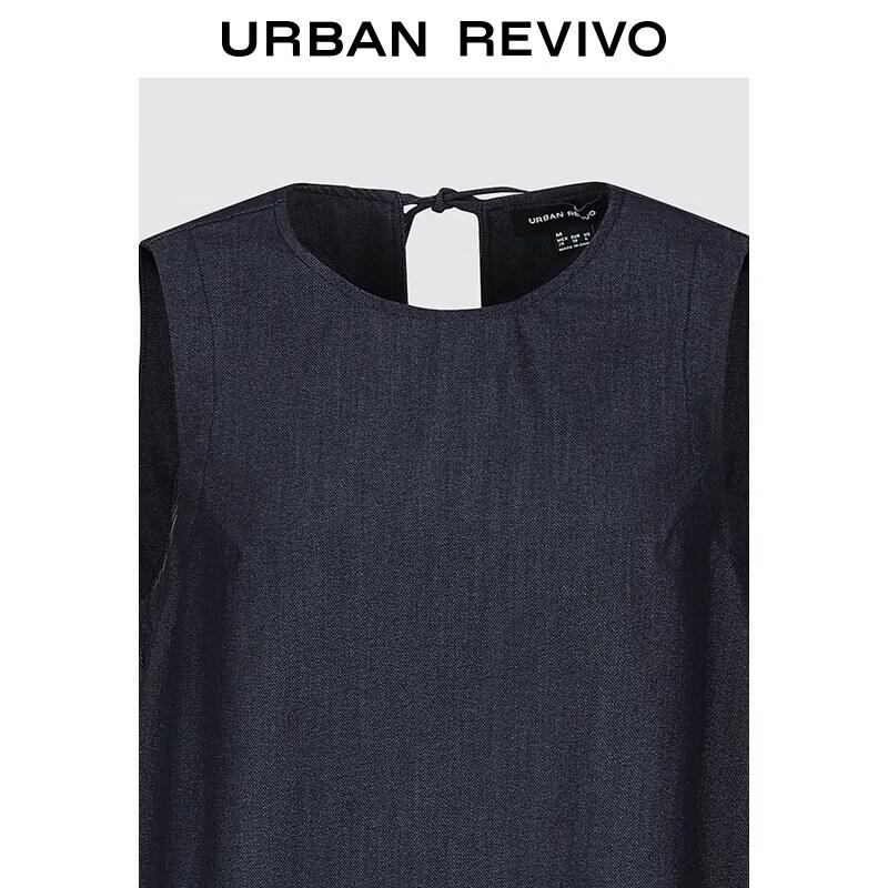 UR Women's Back Tie Sleeveless Denim Shirt