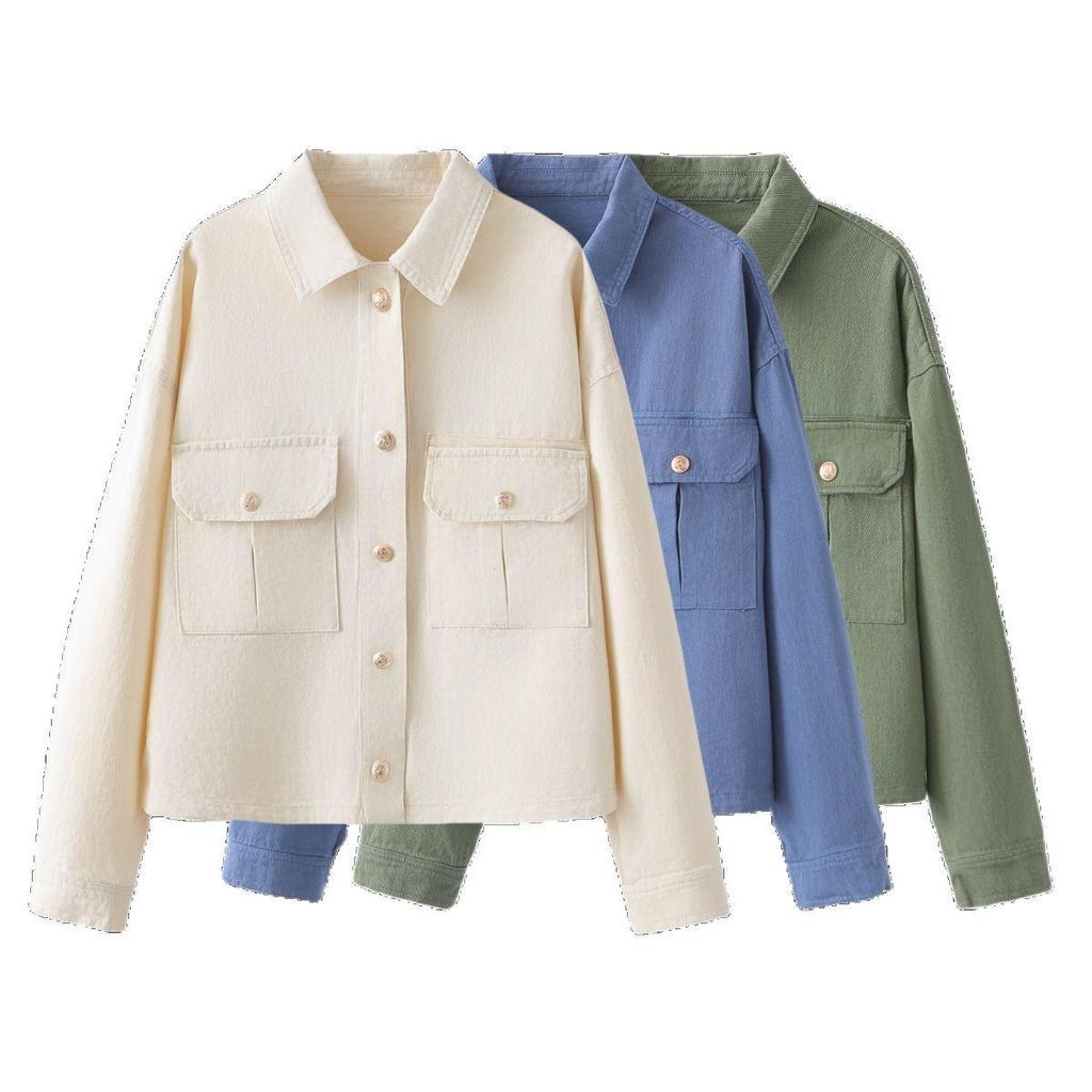 2025 Women's Fashion Versatile Washed Cotton Jacket