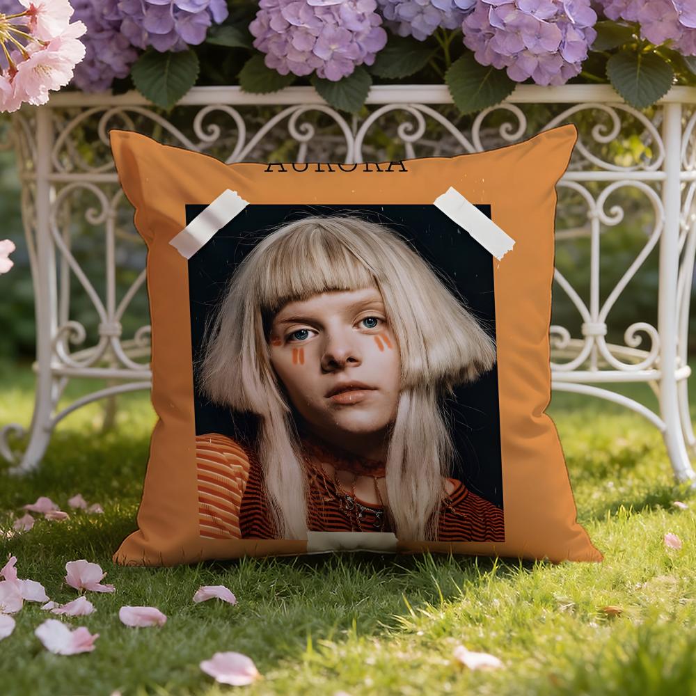 Famous Singer-A-Aurora-Music Cushion Cover Home & Car Dual-Scene Pillow Cover: Reversible for Premium Comfort