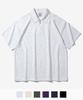 FP142 Wide Collar Short Sleeve T-Shirt White Oatmeal Jdst1409