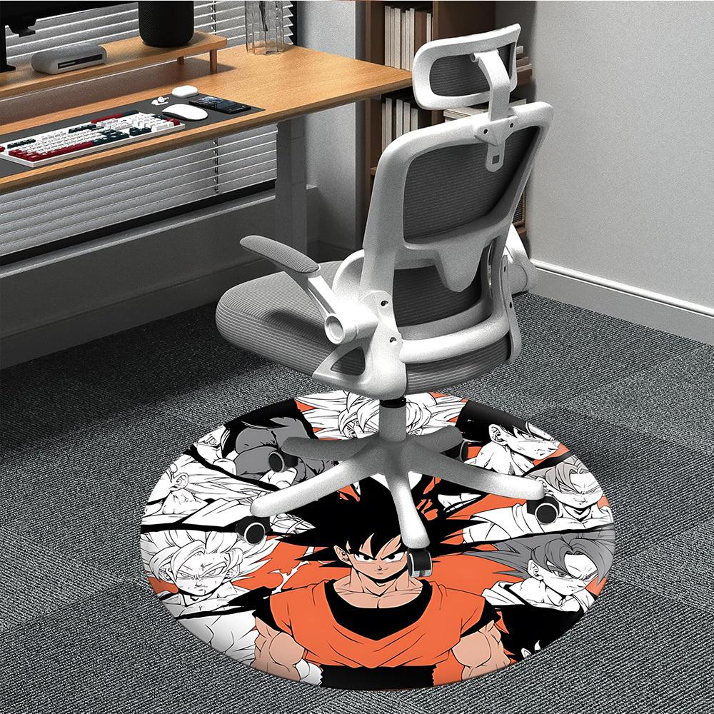 

1pc Goku, Dragon Ball Chair Carpet for Office - Indoor Non-Slip Washable Polyester Fiber Carpet, Soft Comfortable Mat For Office yy250928011 80cm by 80cm