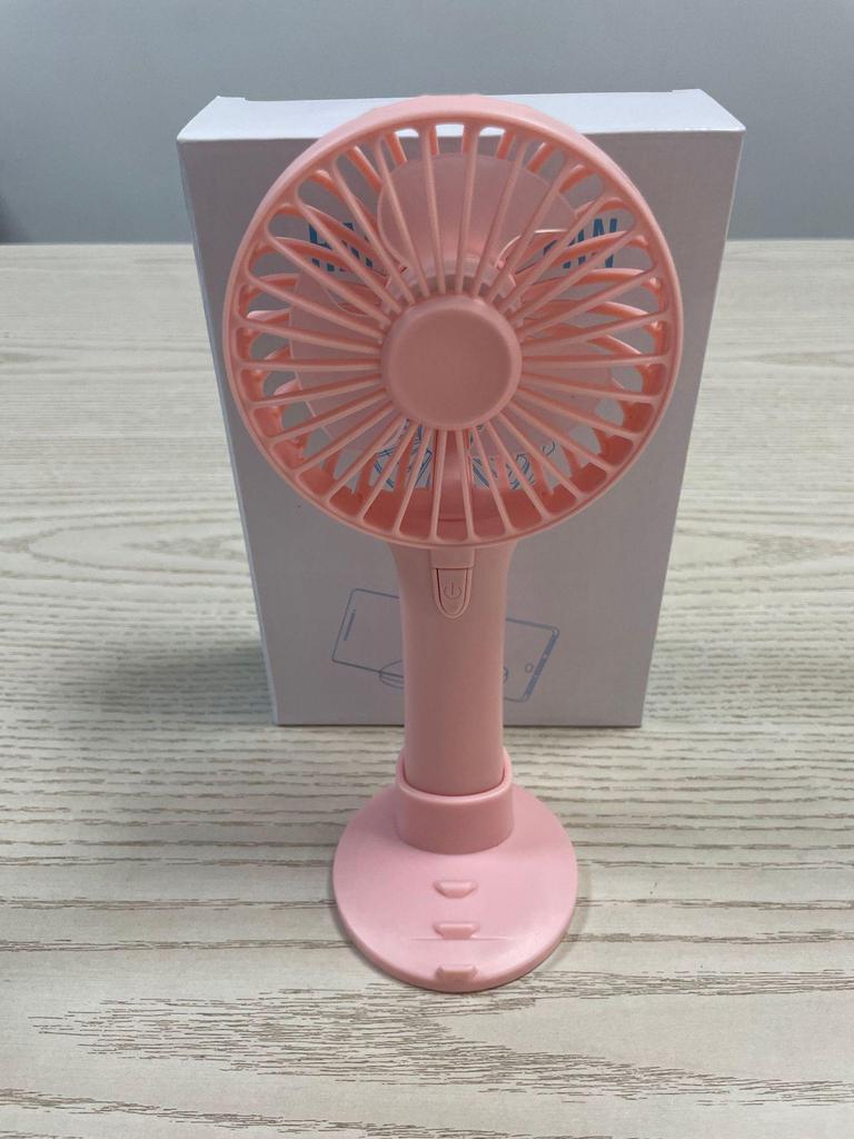 USB Rechargeable Cartoon Handheld Mini Fan - Portable for Travel, Student Use, Household, and Gifts.