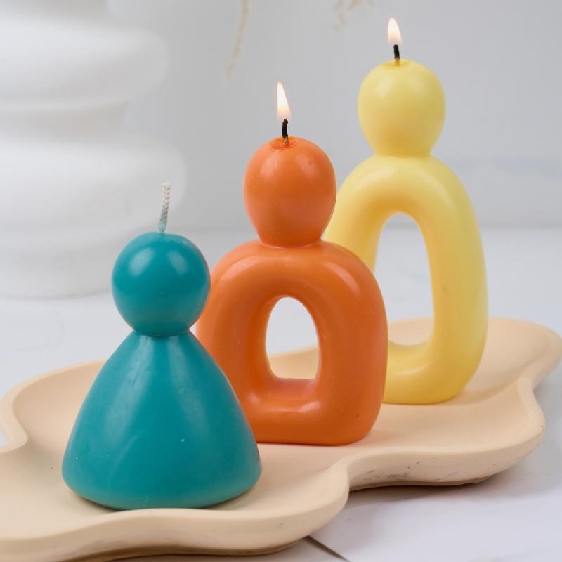 Abstract Human Figurine Silicone Candle Molds Epoxy Resin Silicone Molds for Making Candle Soap Gypsum Silicone Molds