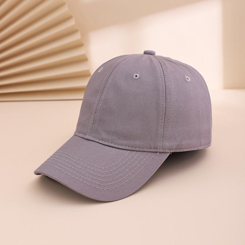 

Casual fashion solid color soft-top baseball cap with curved brim and adjustable strap - casual fedora hat One Size