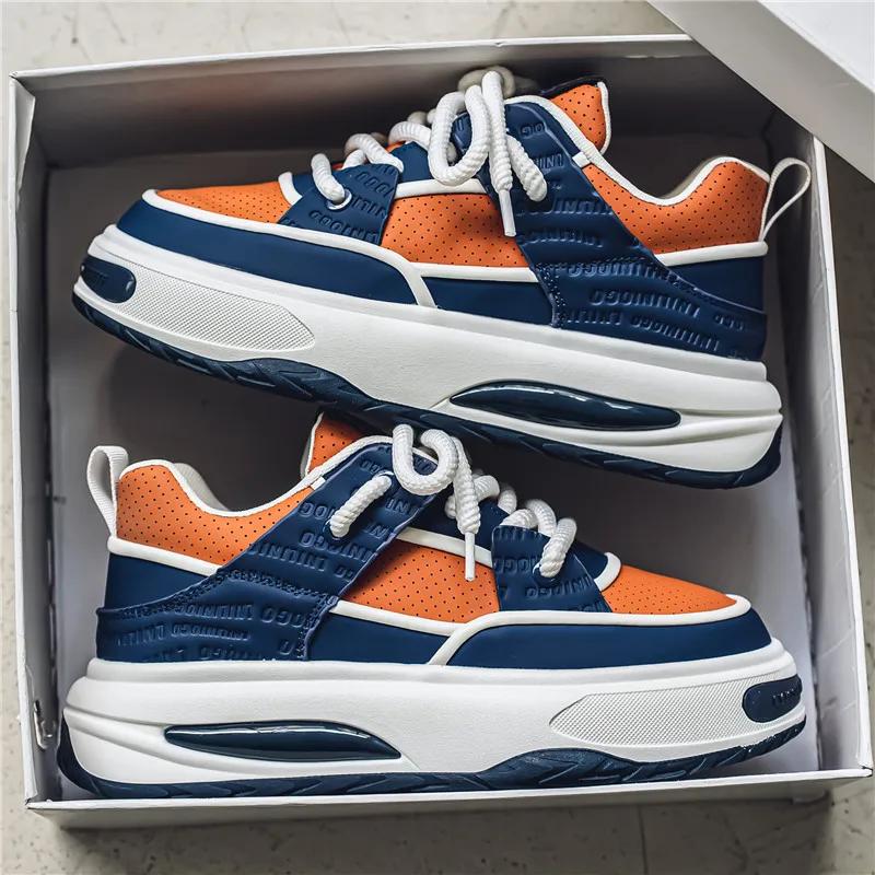 Modne Casualowe Buty Mokasyny Męskie Skateboard Sport i Rekreacja Miękkie i Wygodne Antypoślizgowe Wiosna i Jesień Gruba Podeszwa