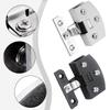 Cabinet Assembly Furniture Installation Black Zinc Alloy Hinge Automatic Card Position Hinge Wine Cabinet Hinges