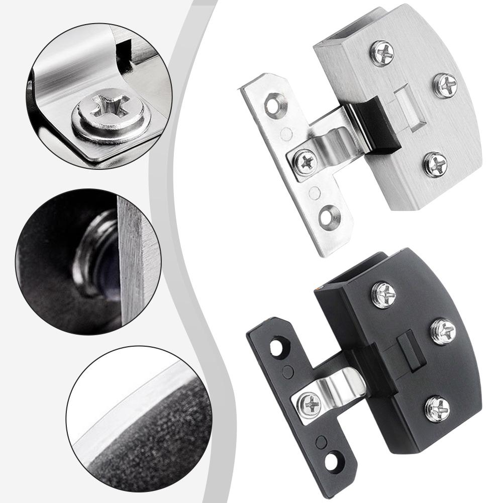 Cabinet Assembly Furniture Installation Black Zinc Alloy Hinge Automatic Card Position Hinge Wine Cabinet Hinges