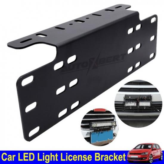 License Plate Bracket Light Bar Work Lights LED Front Bumper Holder Mount Auto