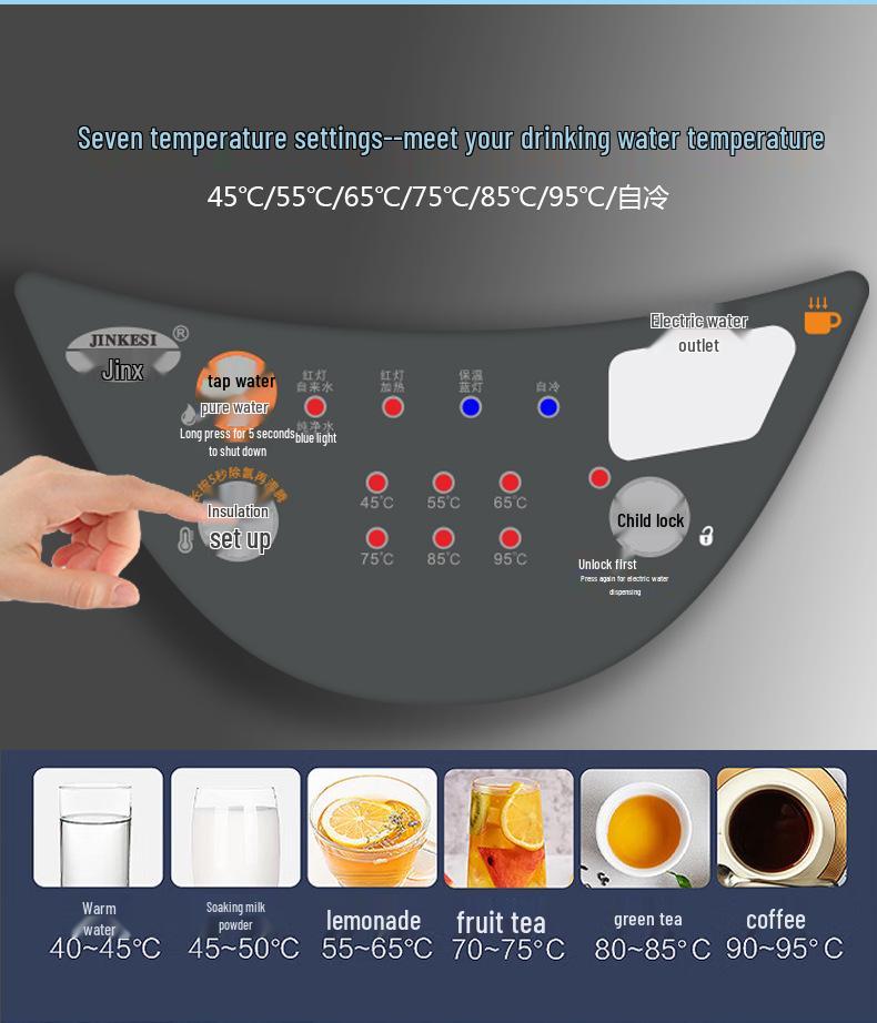 Hervidor Eléctrico de Acero Inoxidable Aislado de 7 Etapas Jinx y Calentador de Biberones - Calentador de Leche de Temperatura Constante para la Preparación de Leche en Polvo