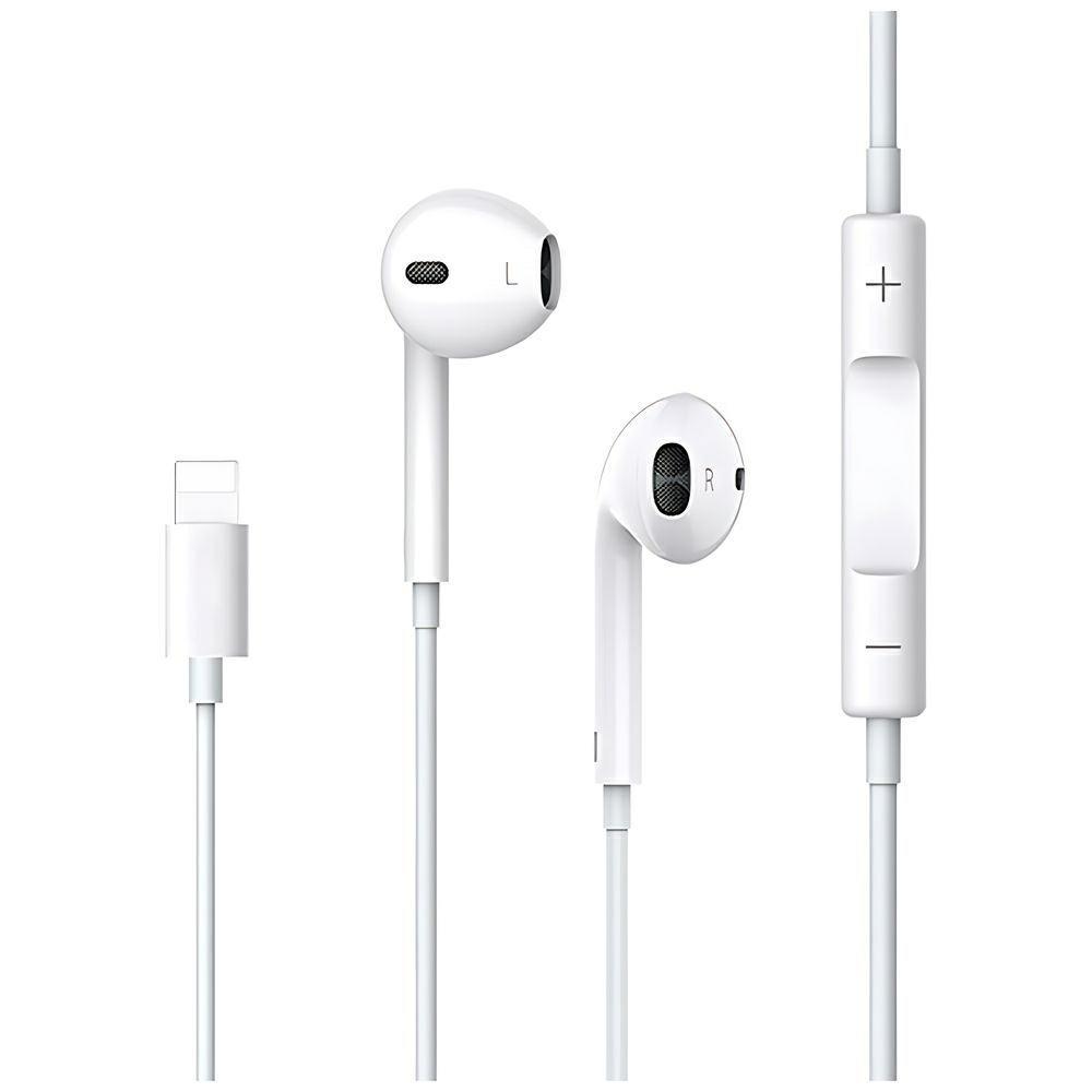 USAMS Stereo Headphones EP-24 Lightning iPhone 7/8/X/XS/XS Max/XR White/white HSEP2401