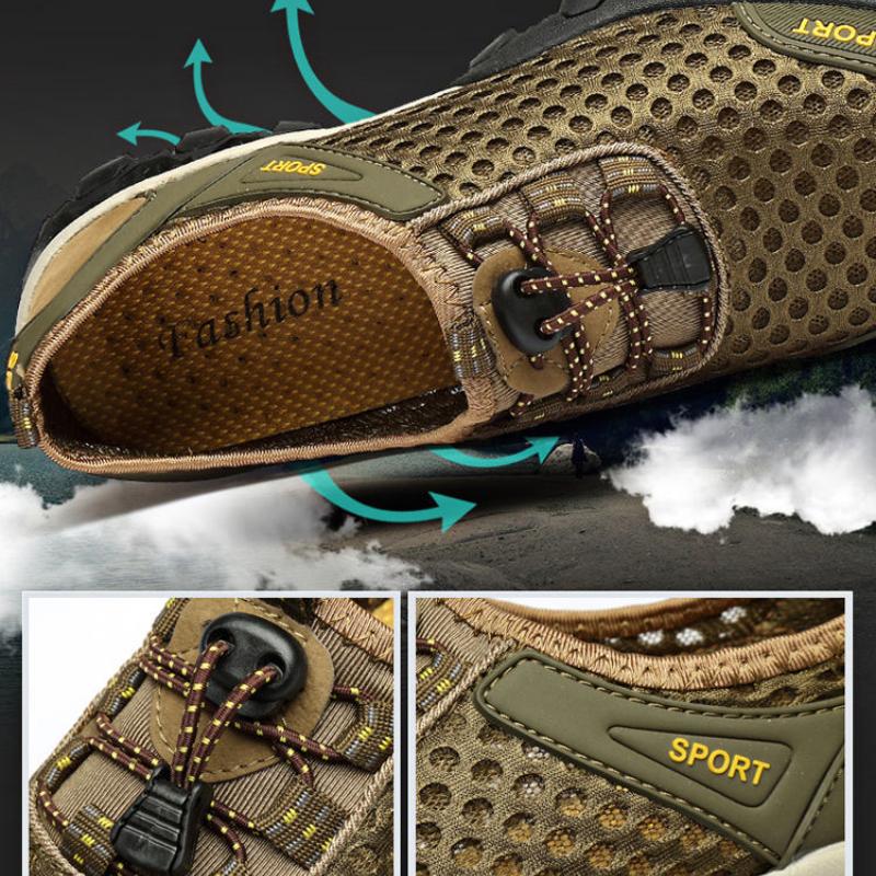 Sandals Men's Sweat Absorbing Deodorant-proof  Shoes Men's Outdoor Sports Hiking Shoes Summer Men's Shoes Breathable  Shoes